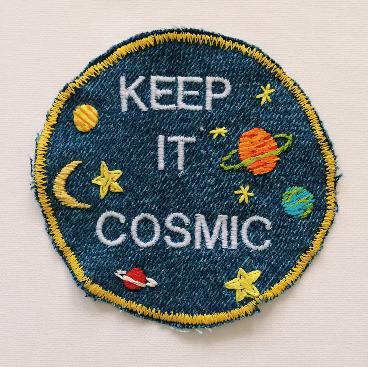 Keep it Cosmic Large Embroidered Patch