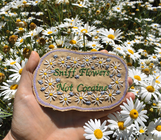 Sound Advice. Handmade Embroidered Patch - Free Shipping