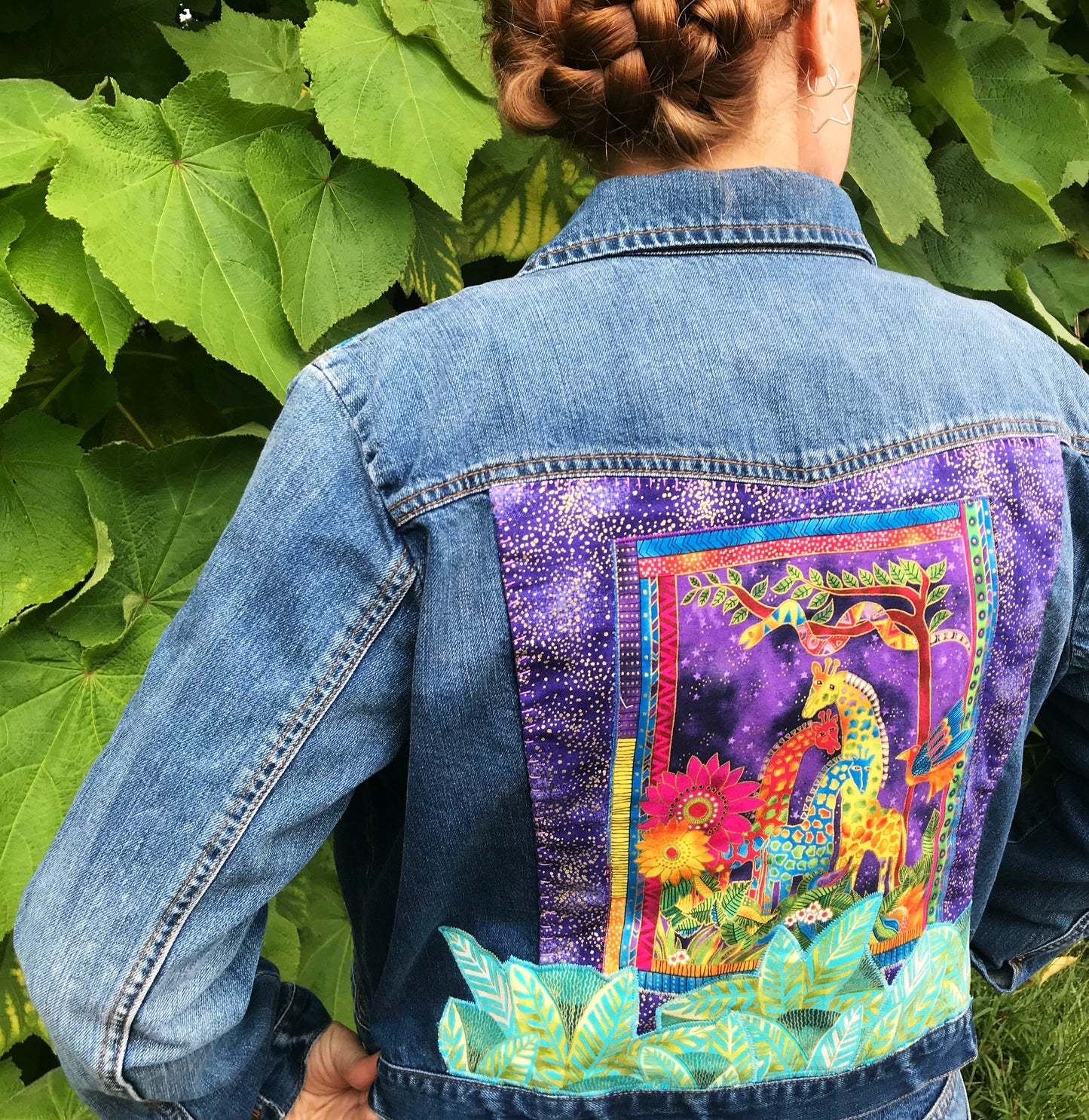 Laurel Burch Art Jacket. Celestial Safari. One of a Kind.