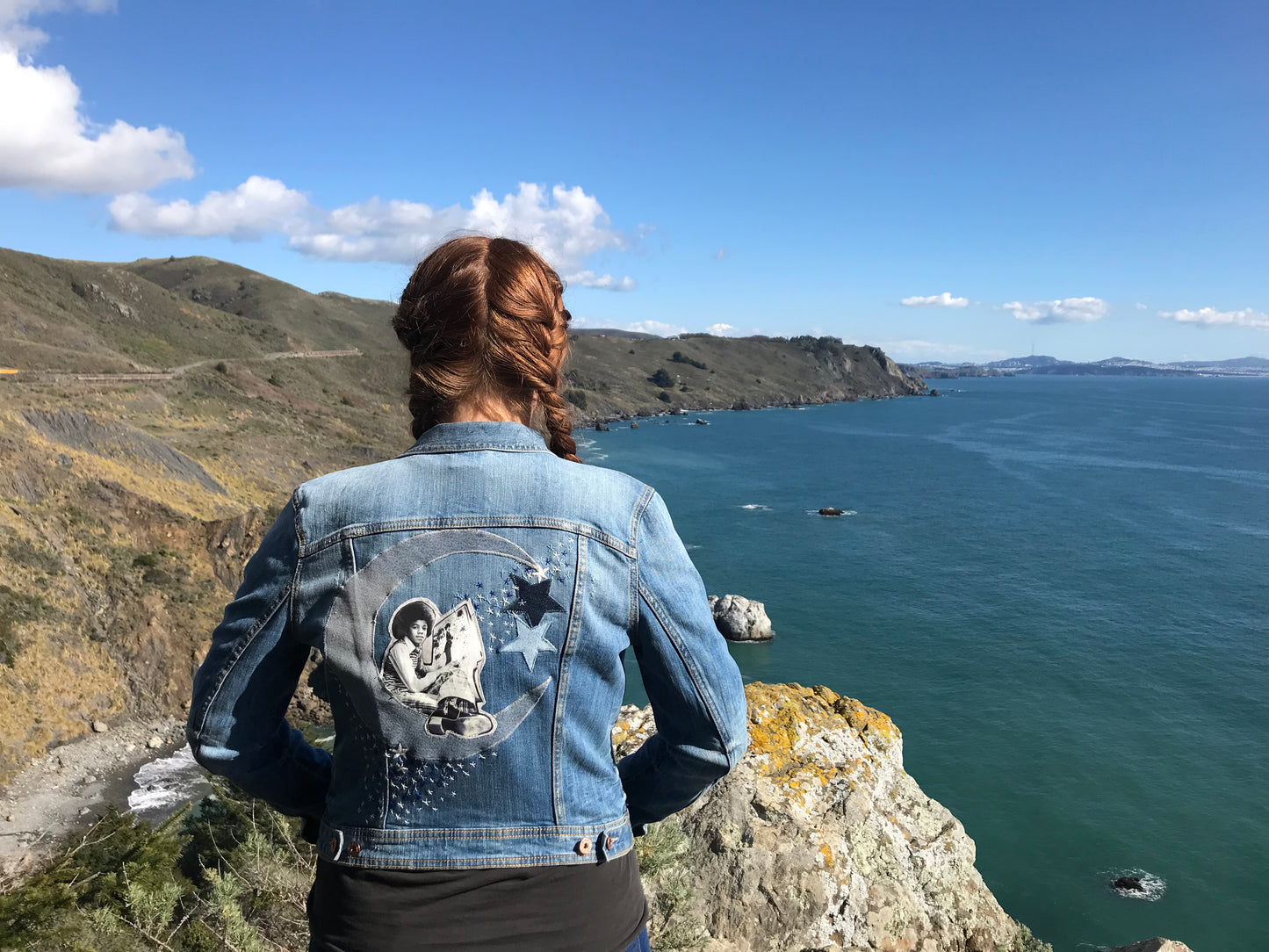 MJ in the Stars. Cosmic Michael Jackson Totem Denim Jacket