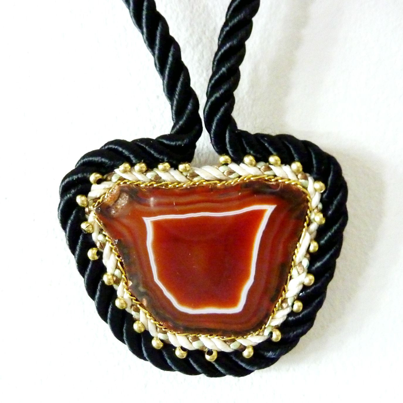 Agate Slice Choker Necklace