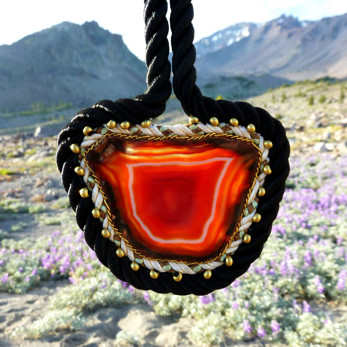 Agate Slice Choker Necklace