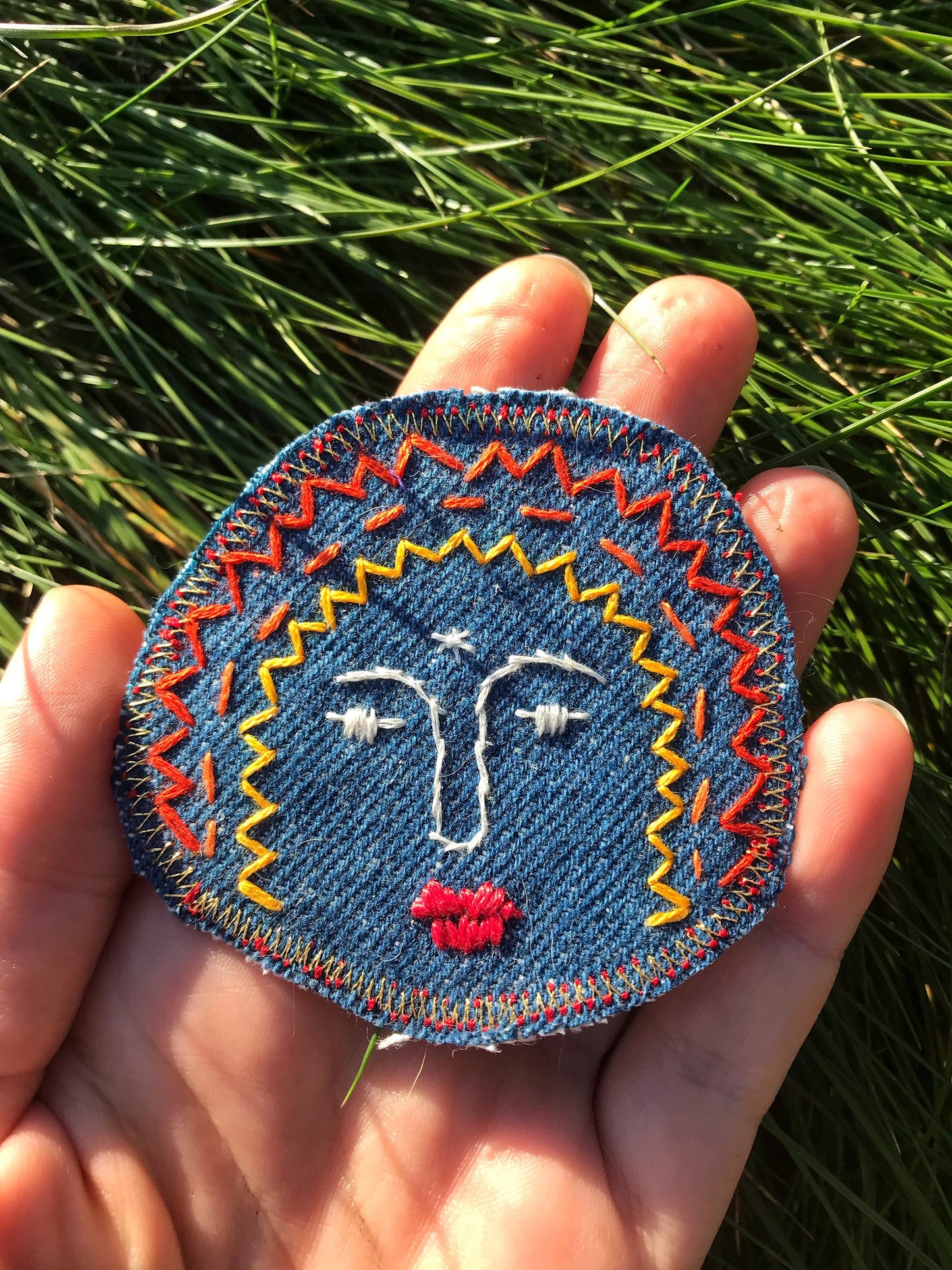 Cosmic Lady - Handmade Embroidered Patch