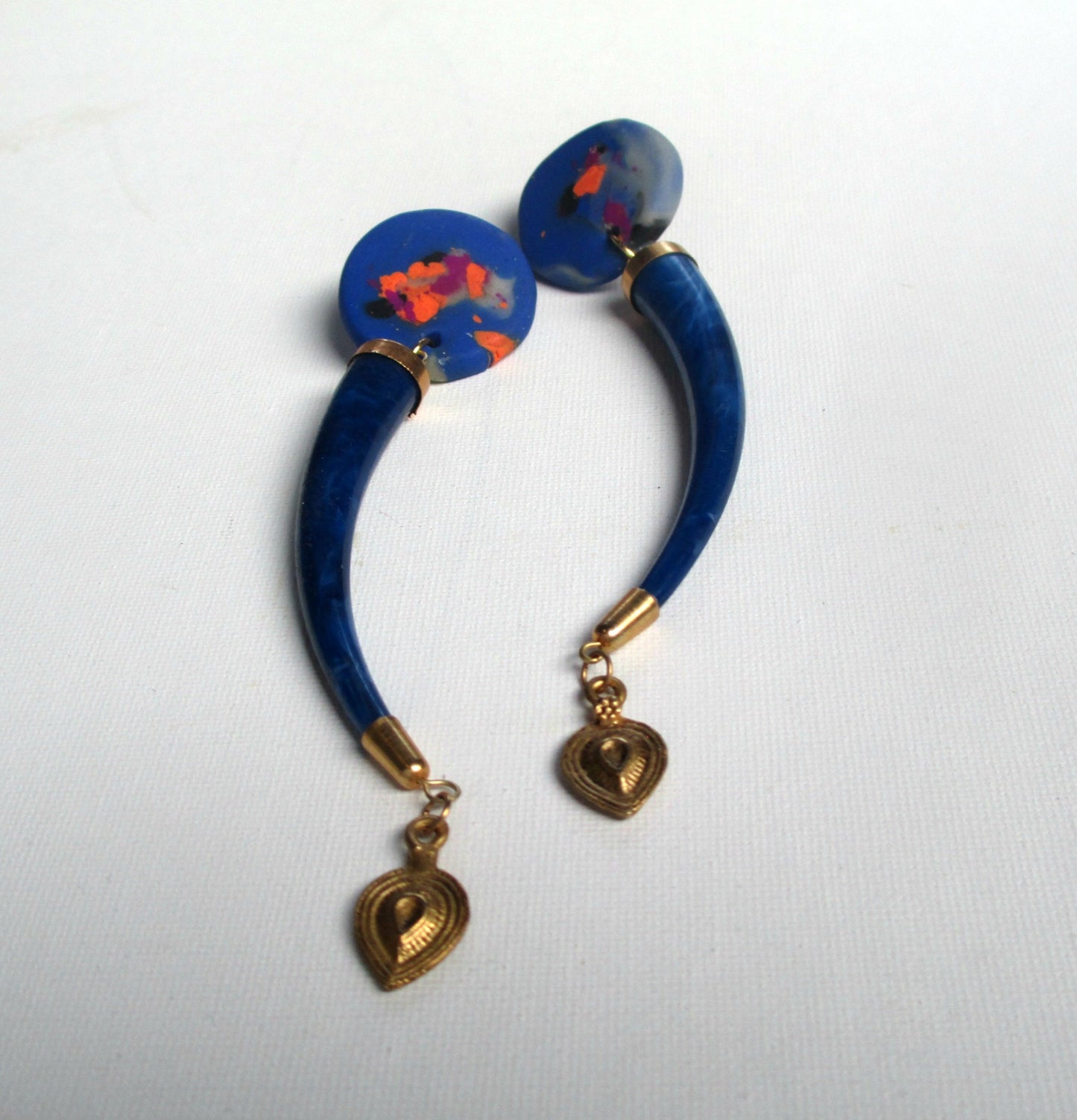 Cobalt Blue Statement Earrings