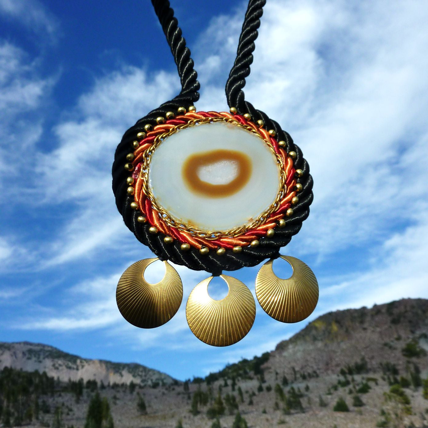 Triple Sun Portal Pendant
