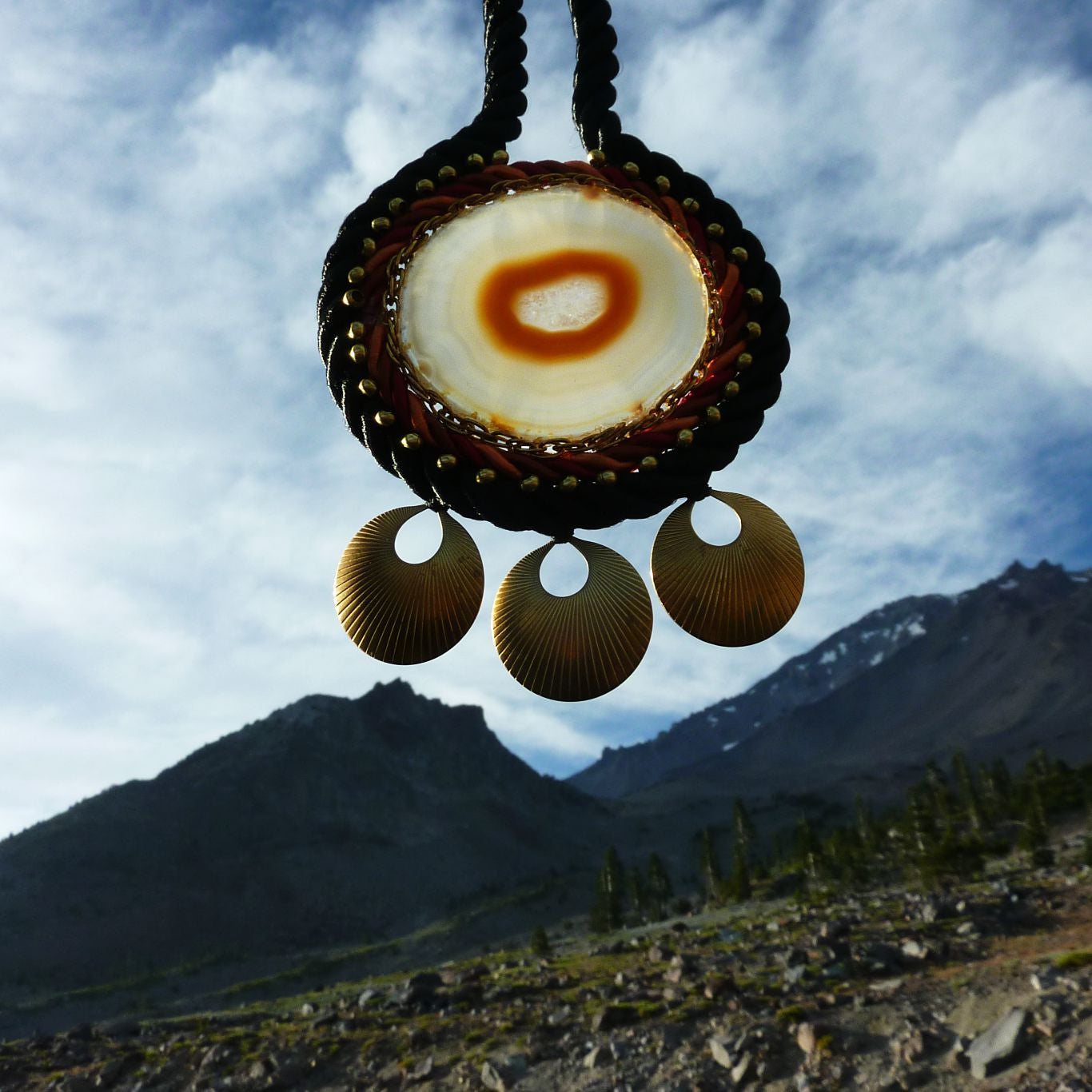 Triple Sun Portal Pendant