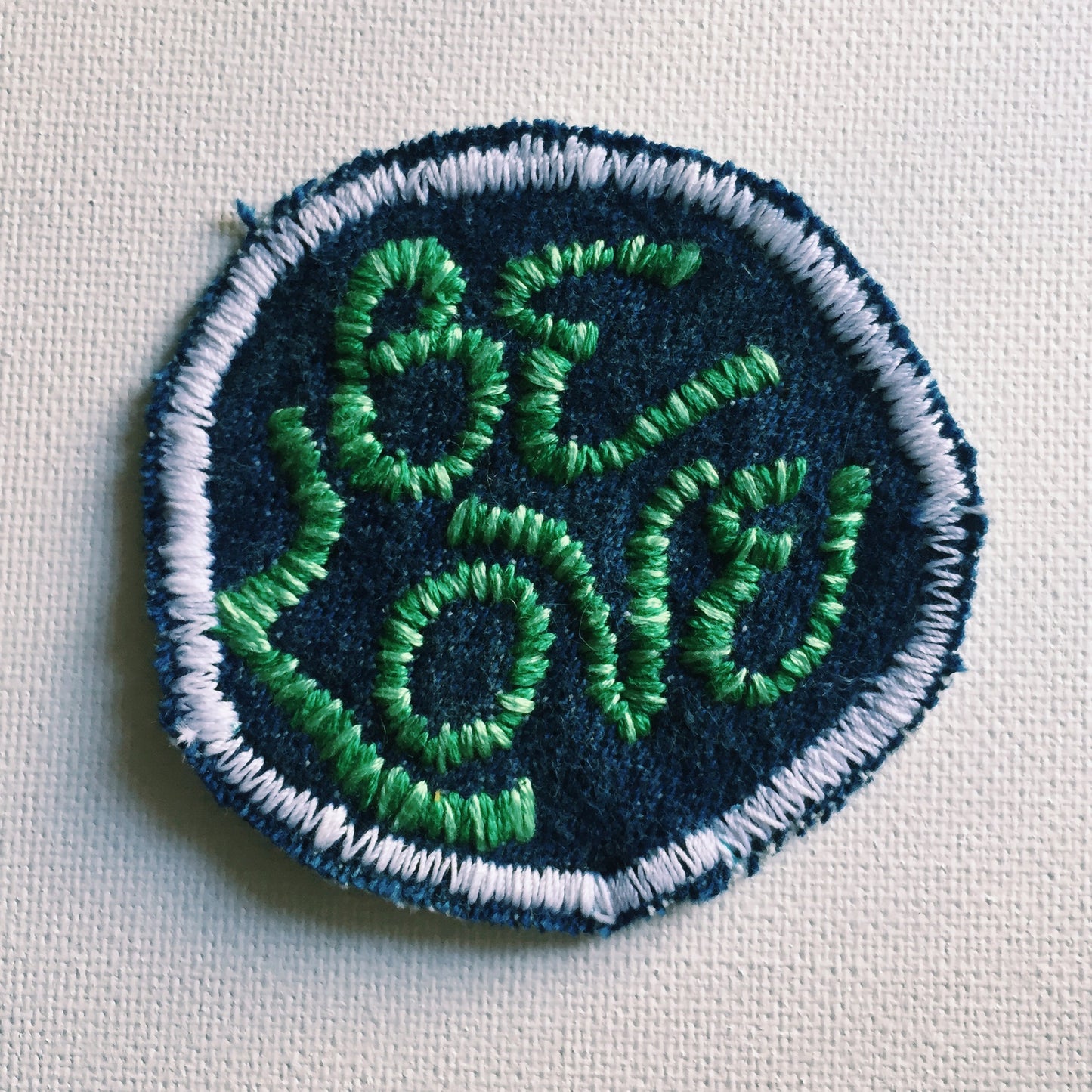 Be Love Hand-Stitched Denim Patch