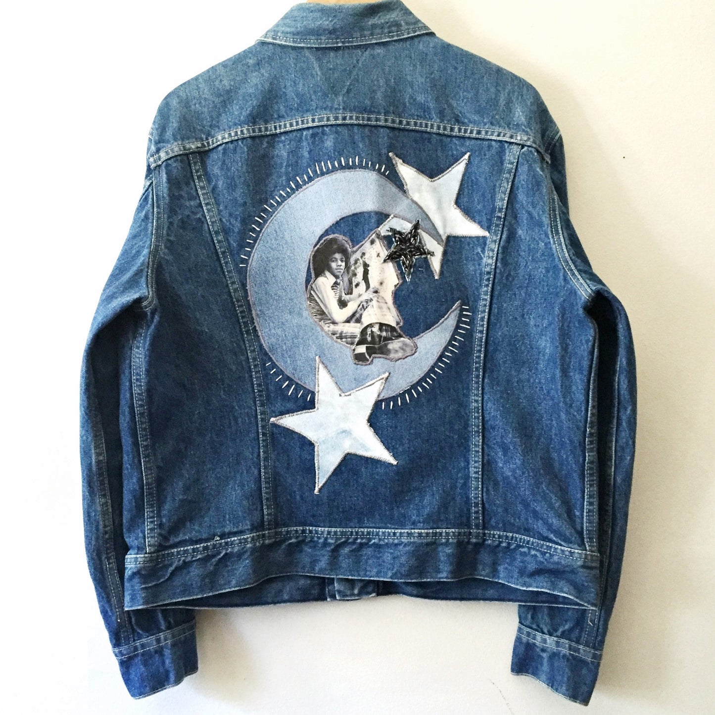 Michael in the Stars. Cosmic MJ Totem Denim Jacket