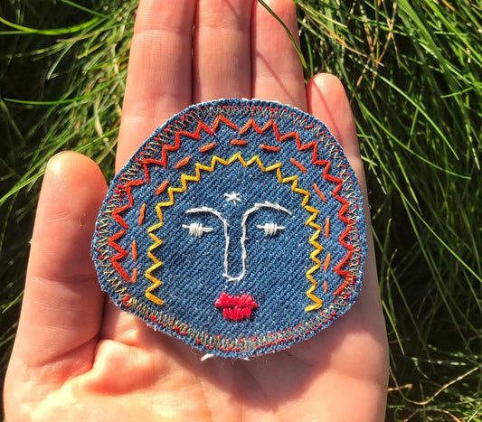 Cosmic Lady - Handmade Embroidered Patch