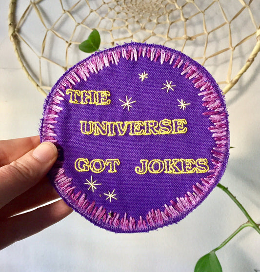 Universal Comedy - Handmade Embroidered Patch
