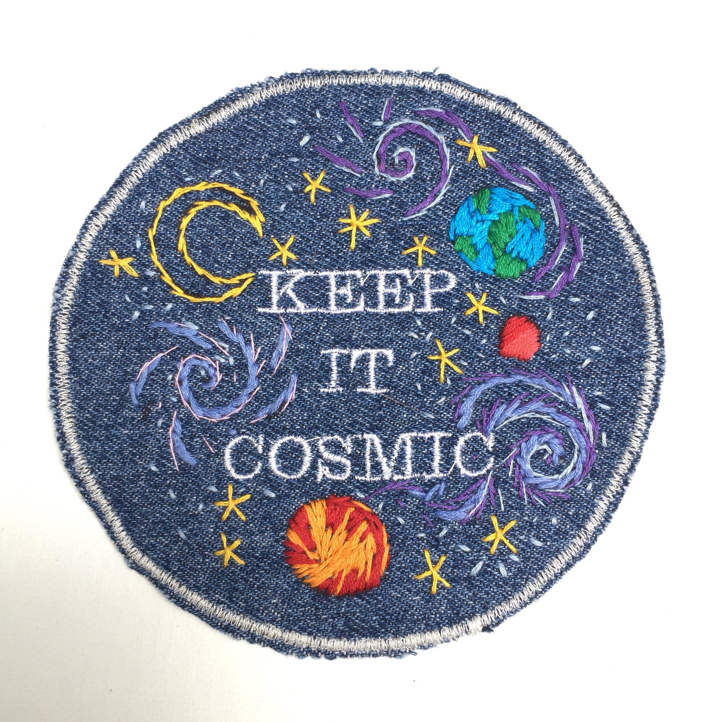 KEEP IT COSMIC Large Embroidered Patch