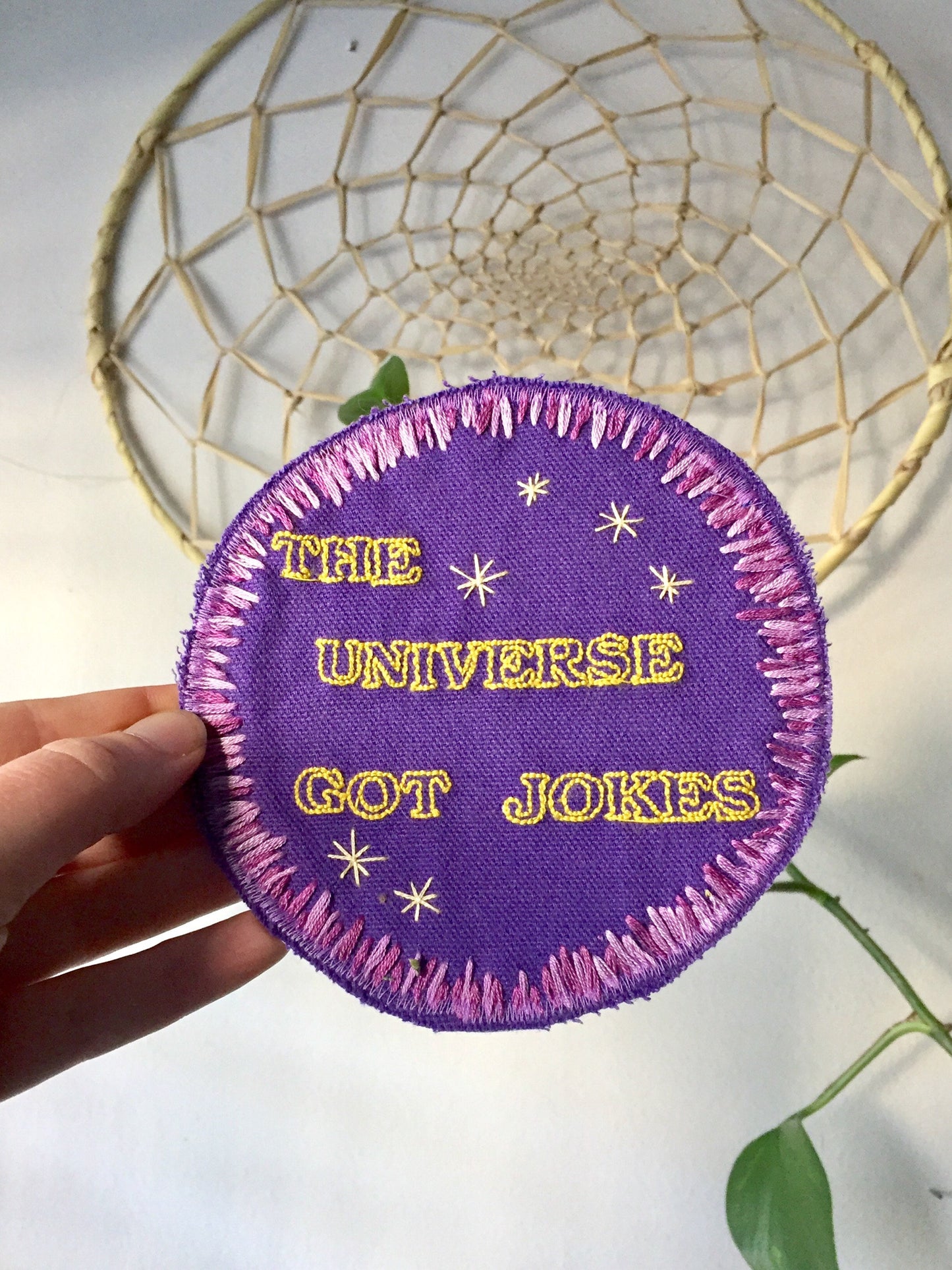 Universal Comedy - Handmade Embroidered Patch
