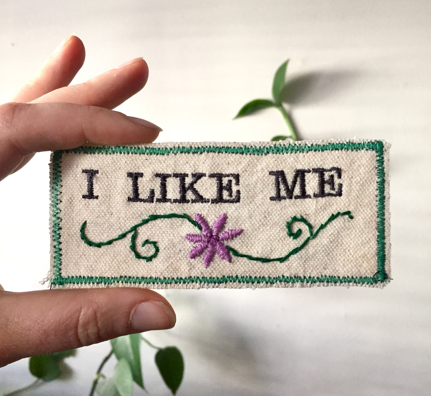 Inner/Outer Dialogue. Handmade Canvas Patch