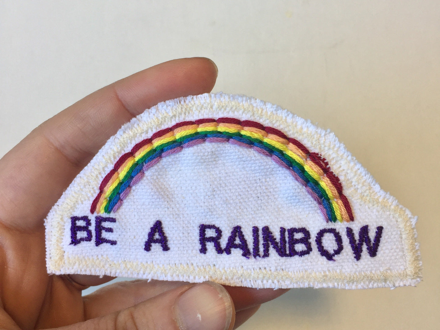 Be Yourself. Handmade Canvas Patch