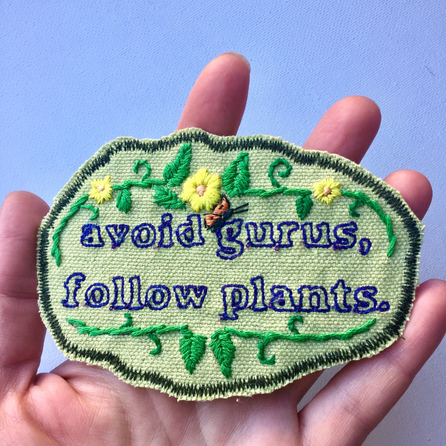 Follow Plants! McKenna Wisdom. Embroidered Patch