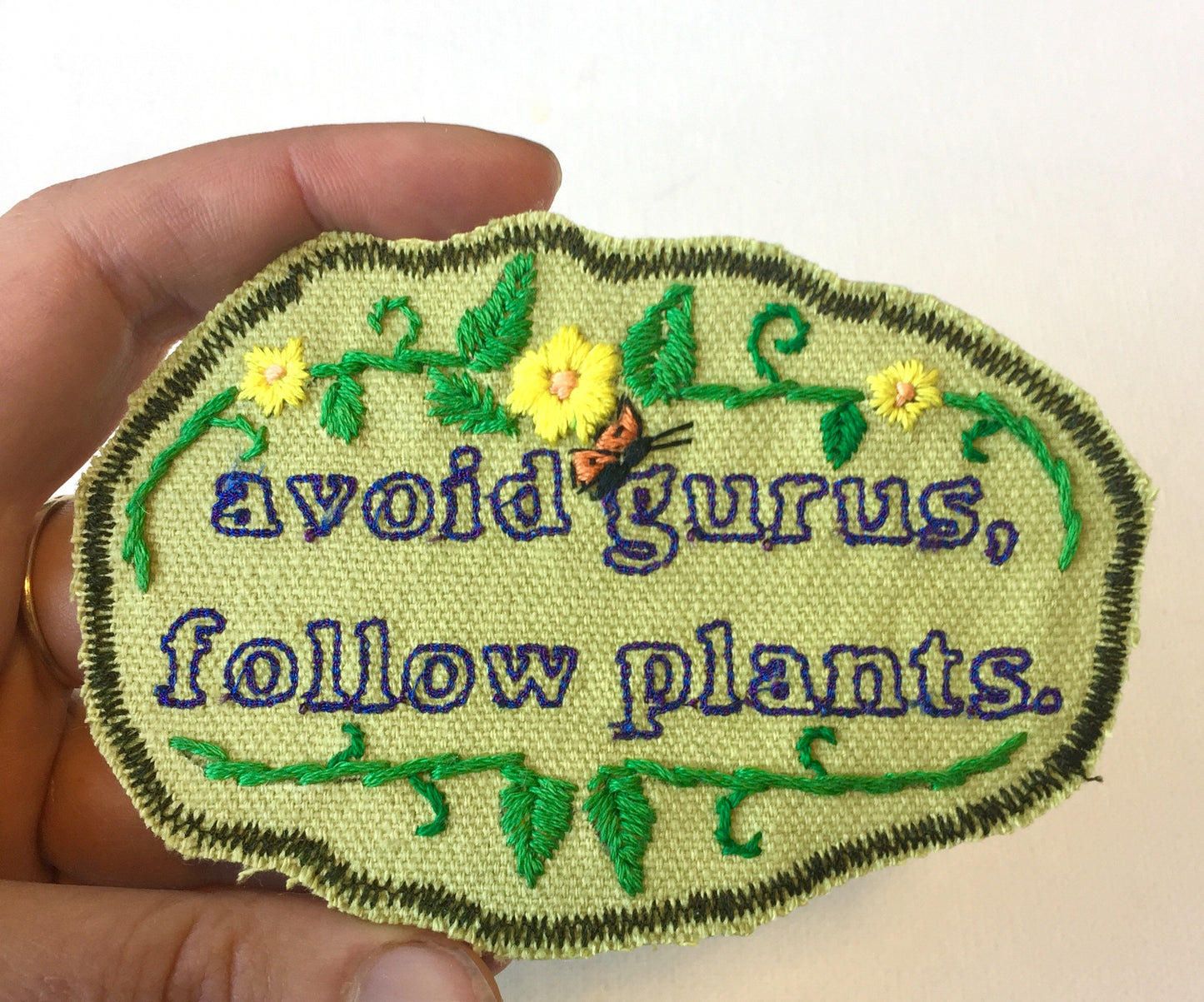 Follow Plants! McKenna Wisdom. Embroidered Patch