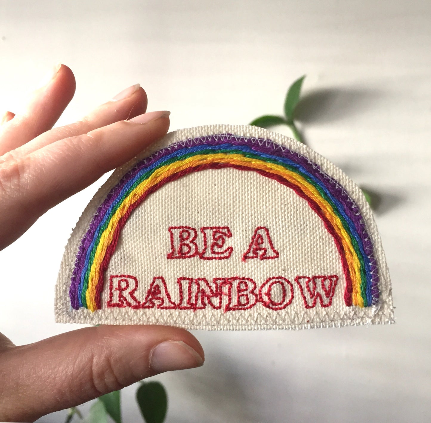 Be Yourself. Handmade Canvas Patch