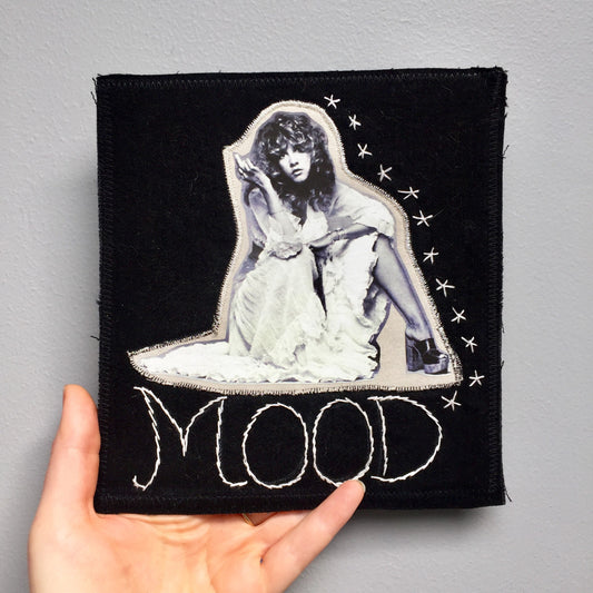 Stevie Nicks. Mood Eternal. Denim Patch. Hand Embroidered on Vintage Denim.