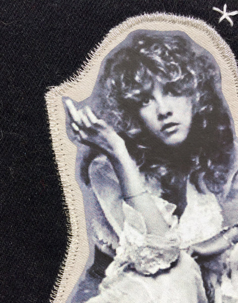 Stevie Nicks. Mood Eternal. Denim Patch. Hand Embroidered on Vintage Denim.