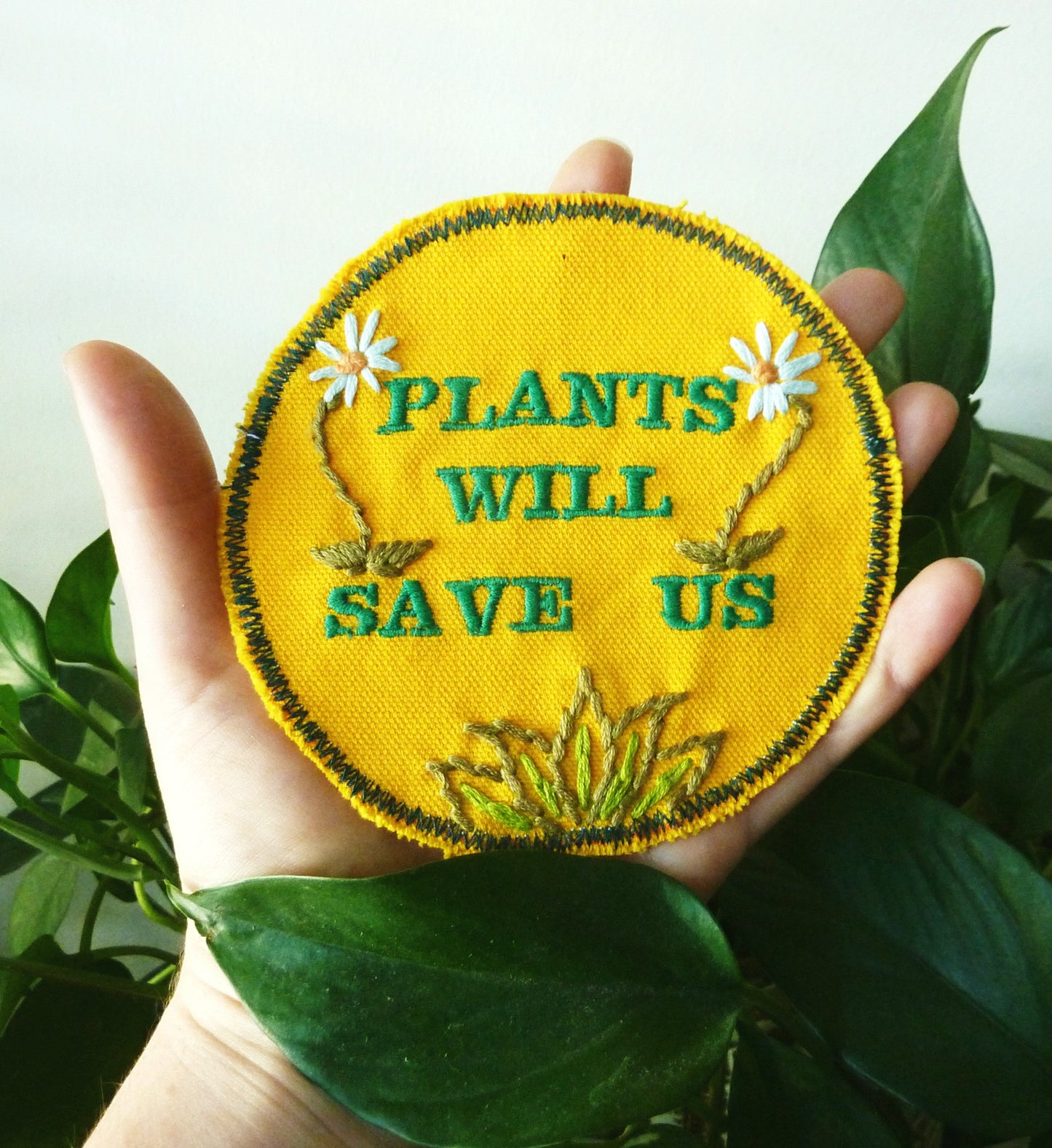 Plant Power Embroidered Patch