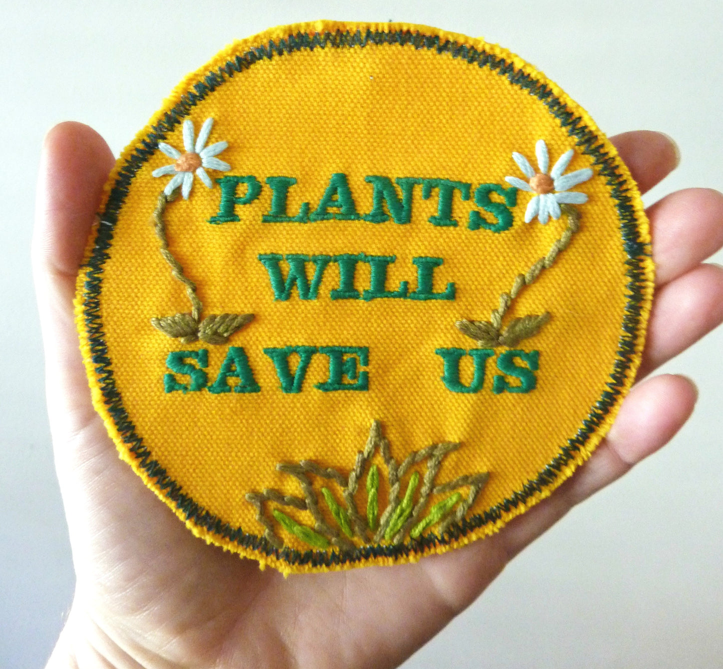 Plant Power Embroidered Patch
